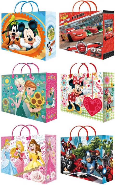 Taška dětská dárková 32x39cm Disney motivy 6 druhů plast