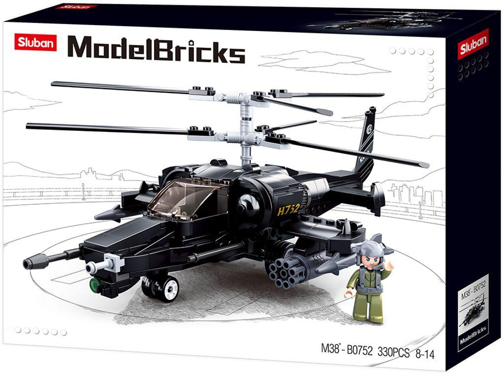 Sluban Model Bricks M38-B0752 Bojový vrtulník