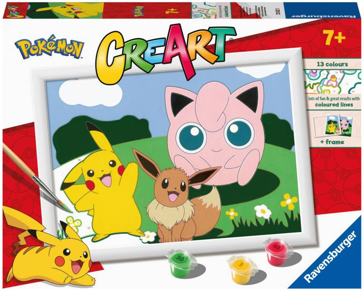 RAVENSBURGER CreArt Pokémoni Namaluj si obraz kreativní set v krabici