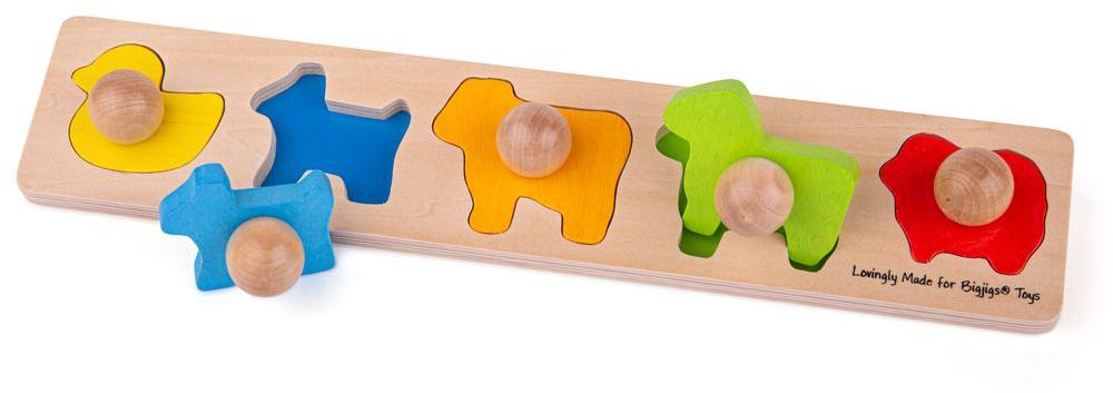 Bigjigs Baby Vkládací puzzle zvířata