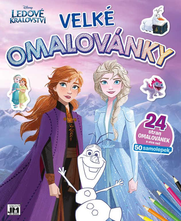 JIRI MODELS Omalovánky velké se samolepkami Frozen (Ledové Království)