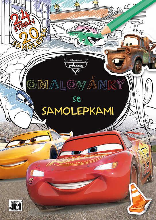 JIRI MODELS Set omalovánky + samolepky Auta (Cars)