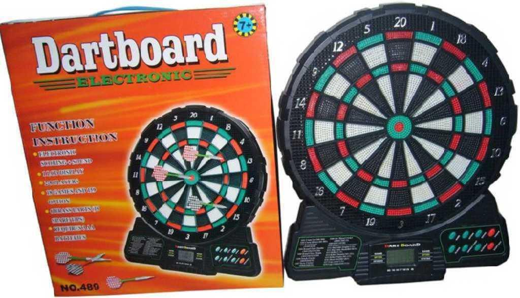 HRA Terč elektronický Dartboard + šipky v krabici na baterie Zvuk