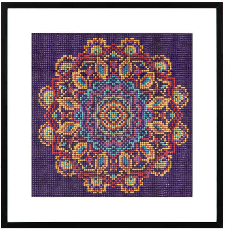 GRAFIX Malování pomocí kamínků mozaika Mandala Diamond Painting