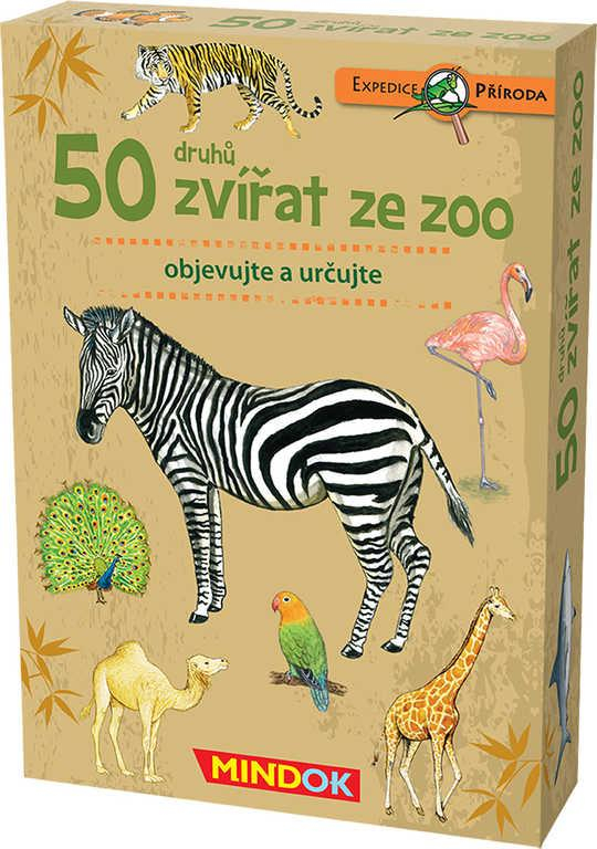 MINDOK HRA kvízová Expedice Příroda: 50 zvířat ze ZOO naučná