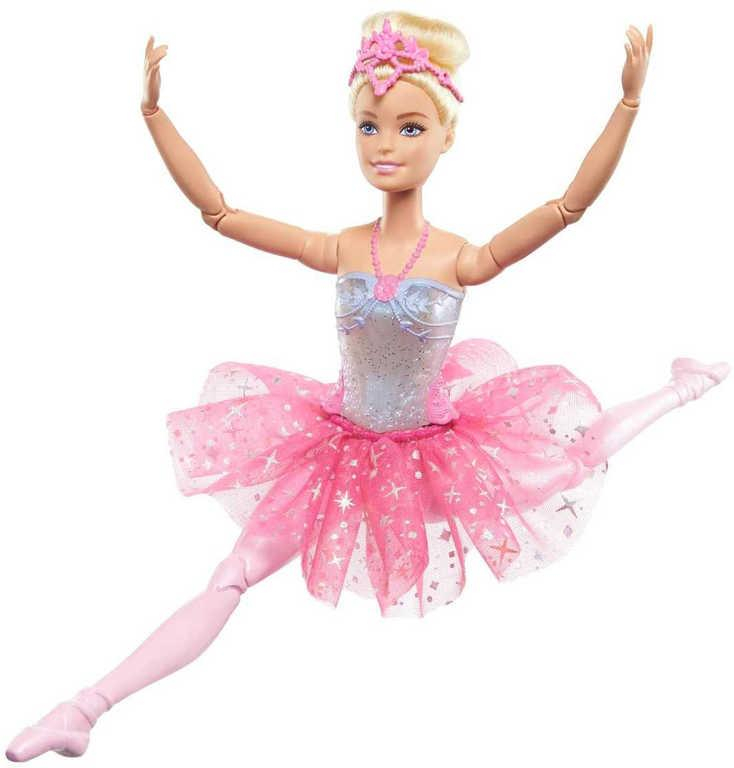 MATTEL BRB Barbie Panenka magická baletka růžová na baterie Světlo