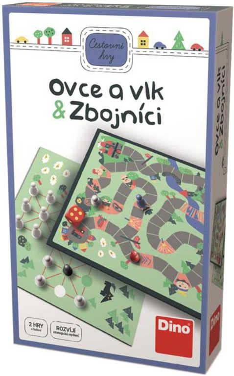 DINO Hra Ovce a vlk + Zbojníci cestovní 2v1 *SPOLEČENSKÉ HRY*