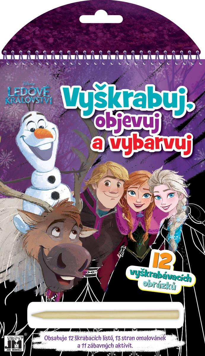 JIRI MODELS Vyškrabuj, objevuj, vybarvuj Ledové Království kreativní sešit