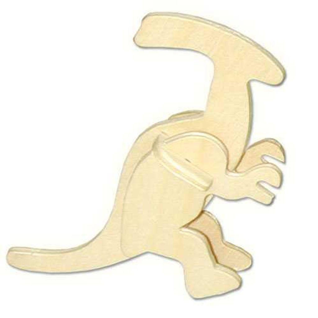 Woodcraft Dřevěné 3D puzzle mini skládačka Parasaurolophus