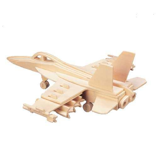 Woodcraft Dřevěné 3D puzzle stíhačka