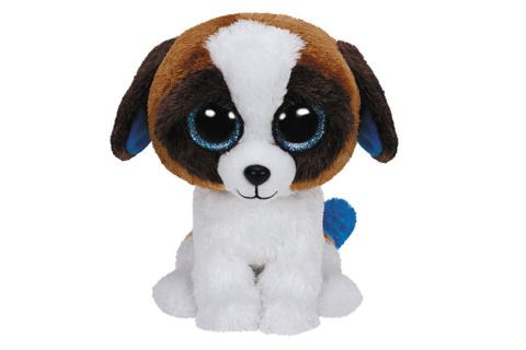 Beanie Boos DUKE 15 cm - hnědobílý pes