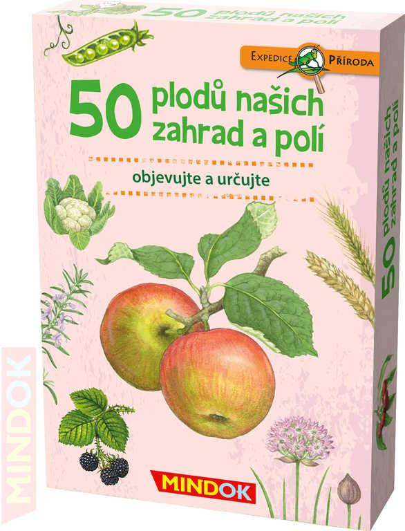 MINDOK HRA kvízová Expedice Příroda: 50 plodů našich zahrad a polí naučná