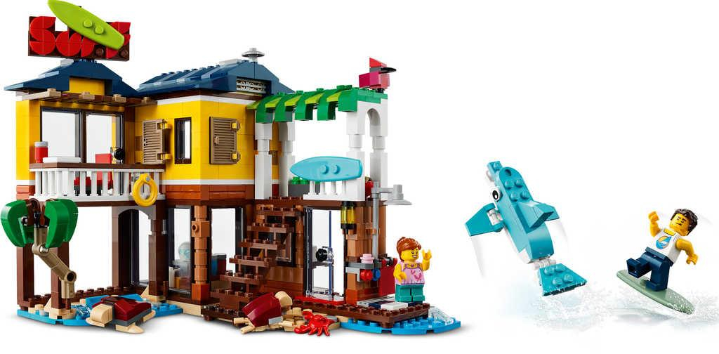 LEGO CREATOR Surfařský dům na pláži 3v1 31118 STAVEBNICE