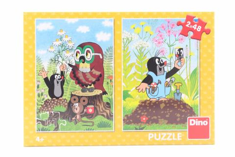 Puzzle Krtek na mýtině 2x48 dílků