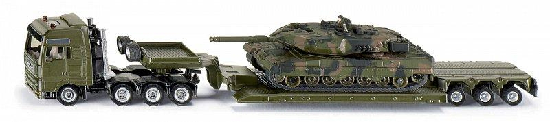 SIKU Super - Těžký transportér přepravující tank, 1:87