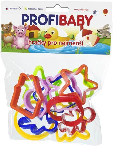 PROFIBABY Baby vykrajovátka barevná set 12ks v sáčku pro miminko