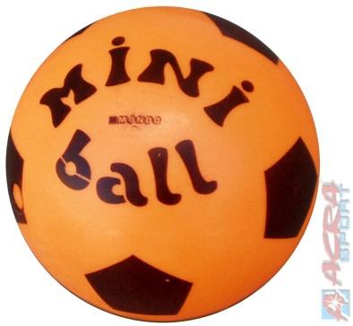 ACRA Míč mini ball gumový potištěný Oranžový 14 cm