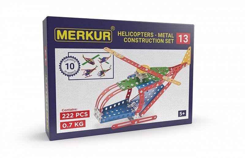 Merkur 013 Vrtulník, 222 dílů, 10 modelů