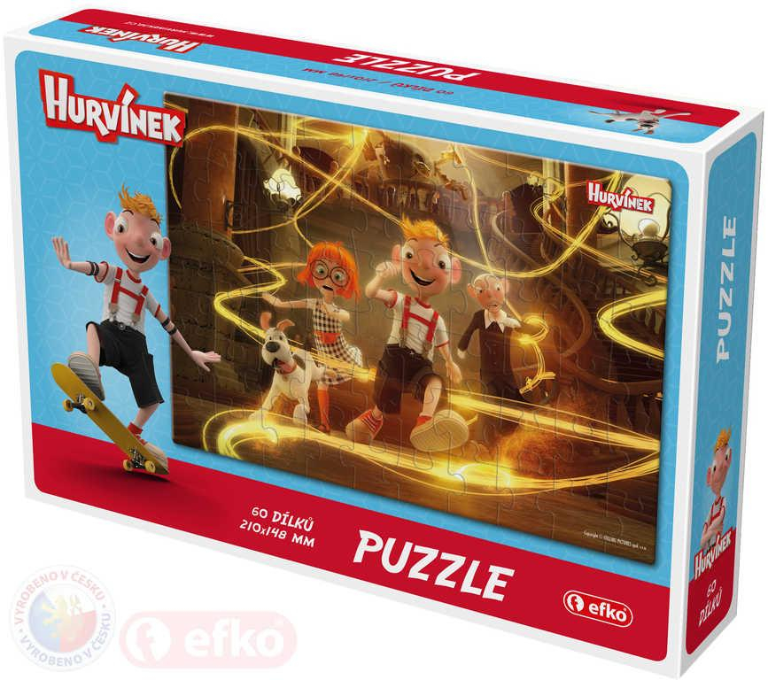 EFKO Puzzle Hurvínek II 60 dílků 21x15cm skládačka v krabici